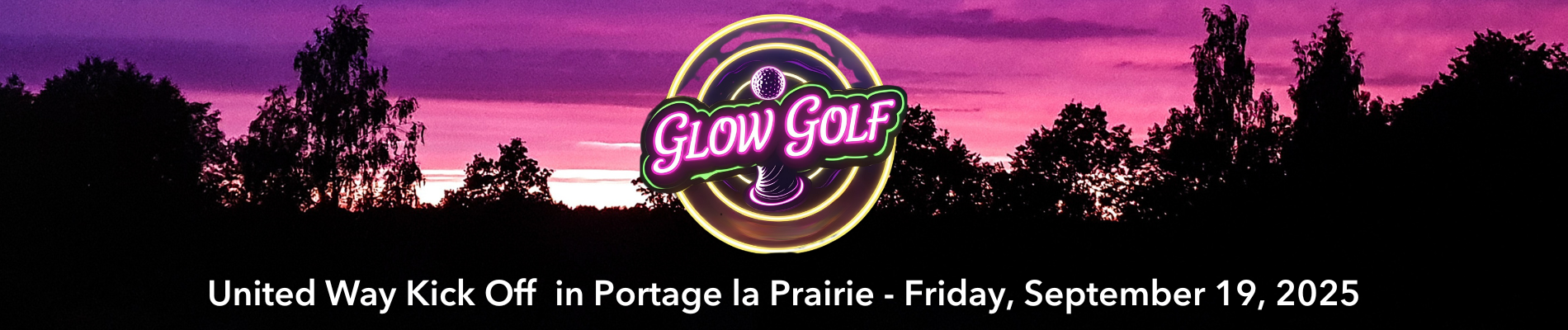 Glow Golf Banner